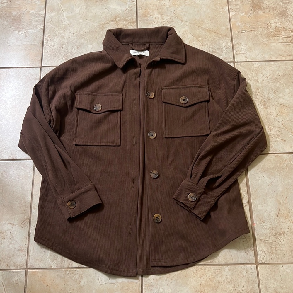 Hippie Rose Women’s Shacket Style Long Sleeve.